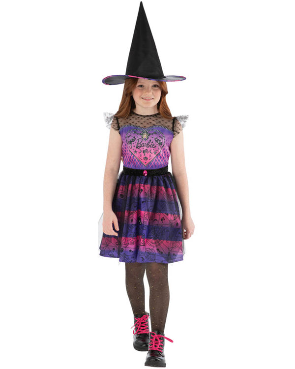 Barbie Pink and Purple Witch Girls Costume