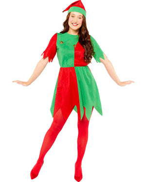 Basic Elf Womens Christmas Costume