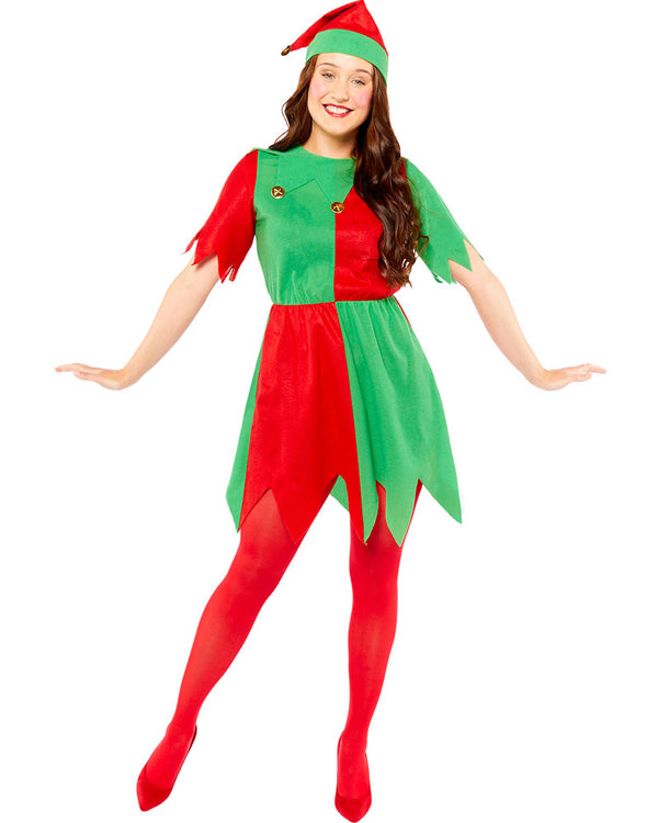 Basic Elf Womens Christmas Costume