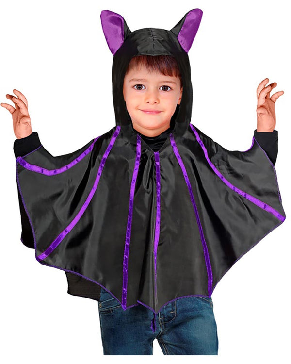 Bat Poncho Kids Costume