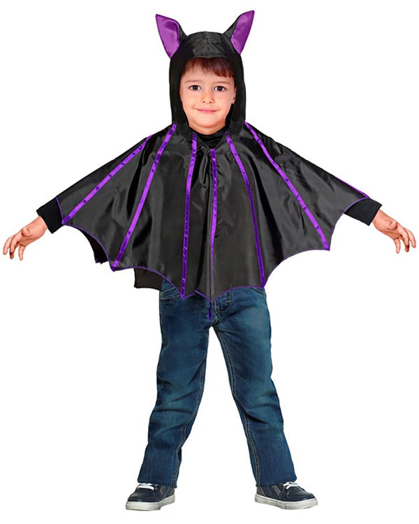 Bat Poncho Kids Costume
