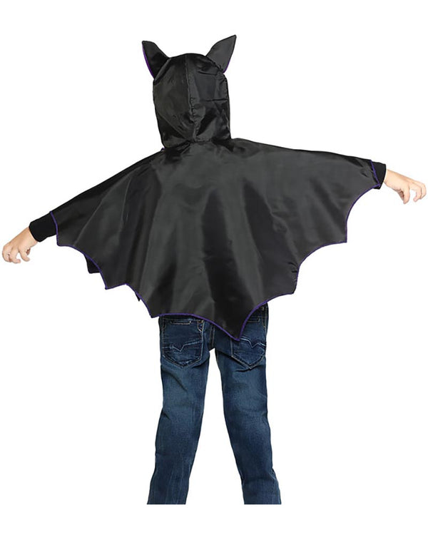 Bat Poncho Kids Costume