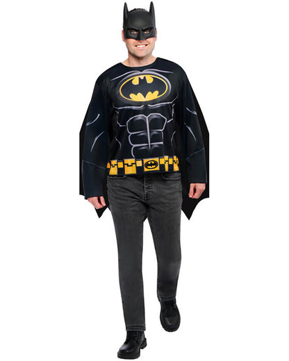 Batman Adult Shirt Cape and Mask Set