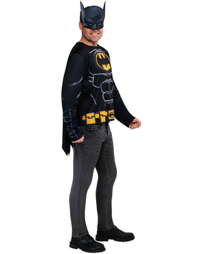 Batman Adult Shirt Cape and Mask Set