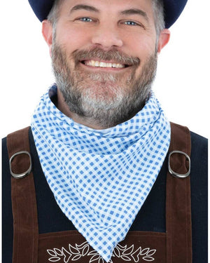 Blue and White Bavarian Neckerchief