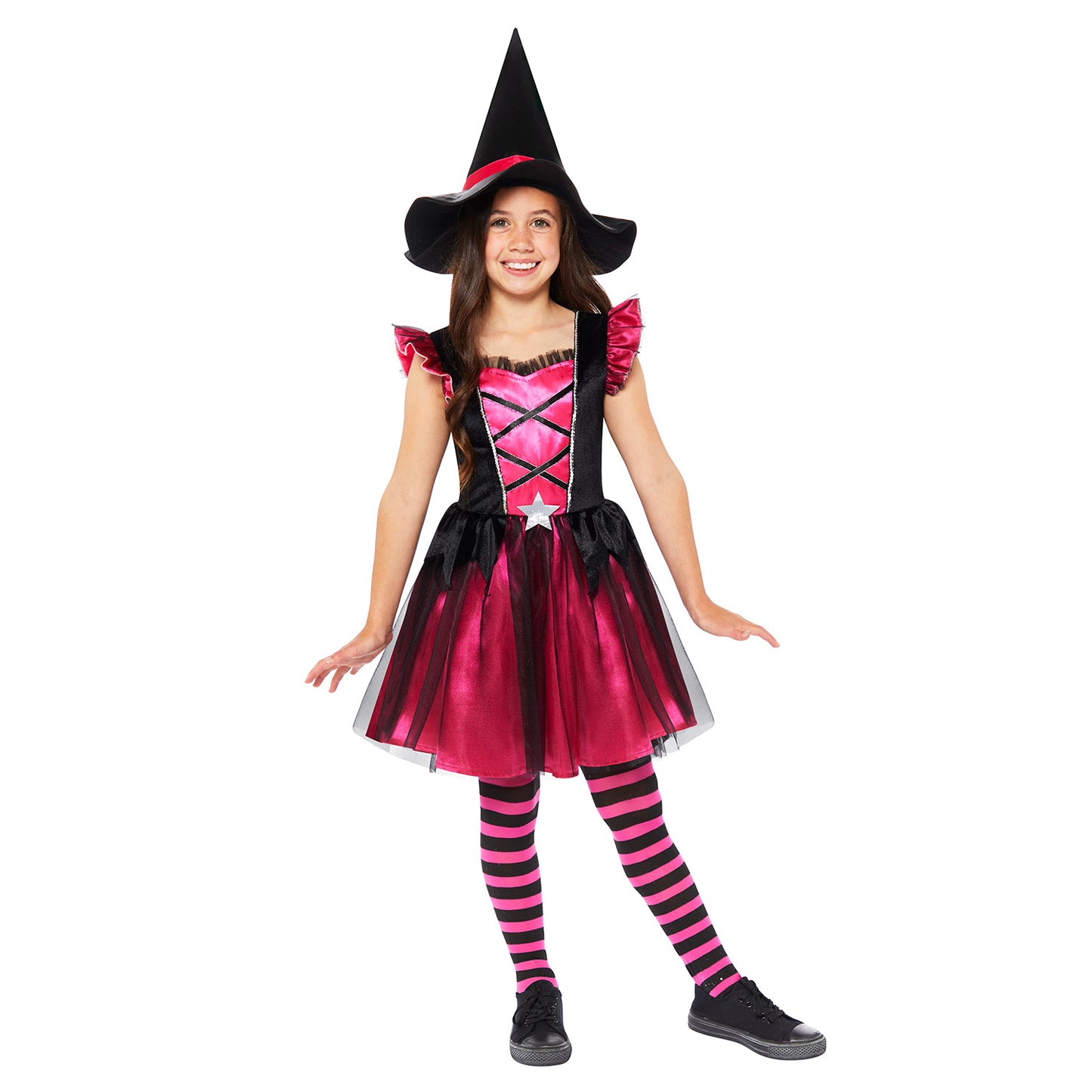 Pink Witch Girls Costume 10-12 Years