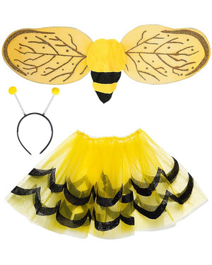 Bee Tutu Wings and Antennae Kids Set