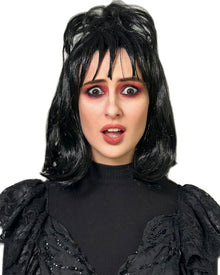 Beetle Bride Lydia Short Black Halloween Wig