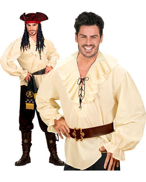 Beige Pirate Mens Shirt