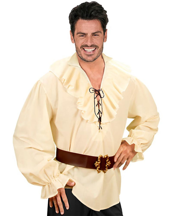 Beige Pirate Mens Shirt