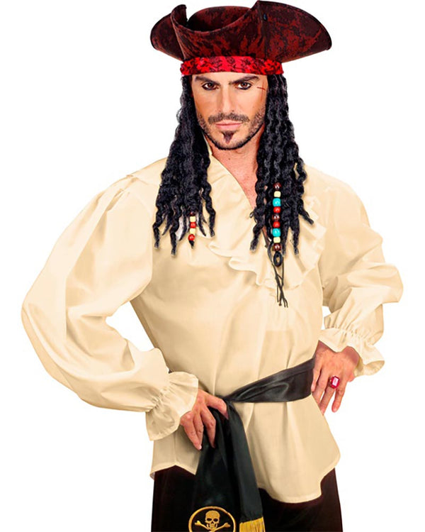 Beige Pirate Mens Shirt
