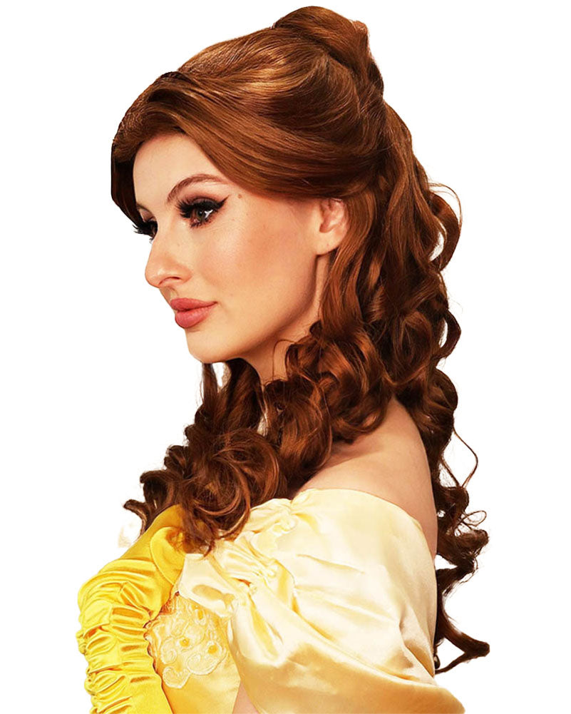 Belle of the Ball Premium Long Curly Brown Wig