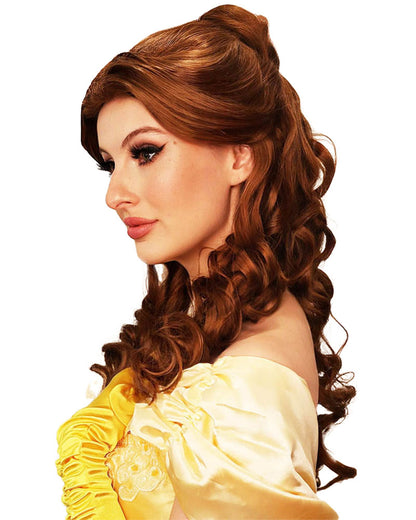 Belle of the Ball Premium Long Curly Brown Wig