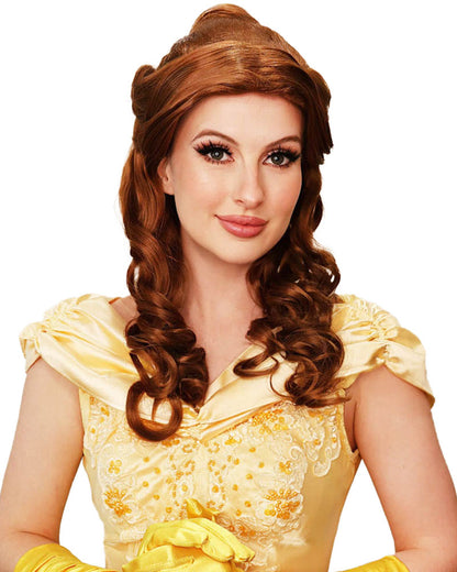Belle of the Ball Premium Long Curly Brown Wig
