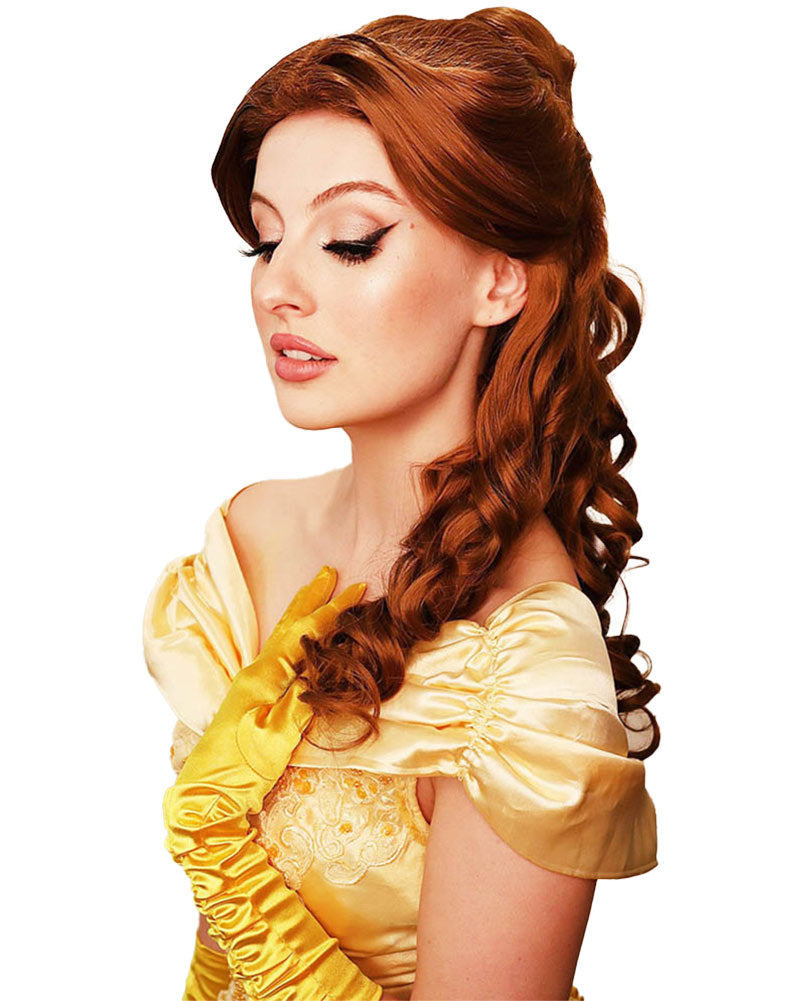 Belle of the Ball Premium Long Curly Brown Wig