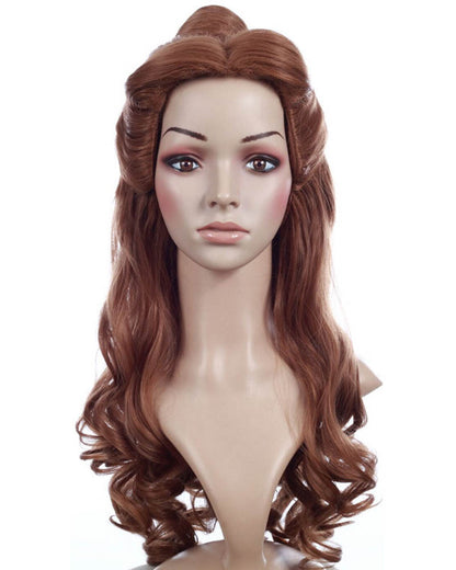 Belle of the Ball Premium Long Curly Brown Wig