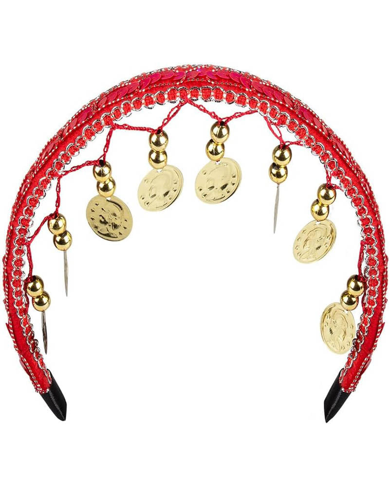Belly Dancer Headband Belt and Bracelets Set