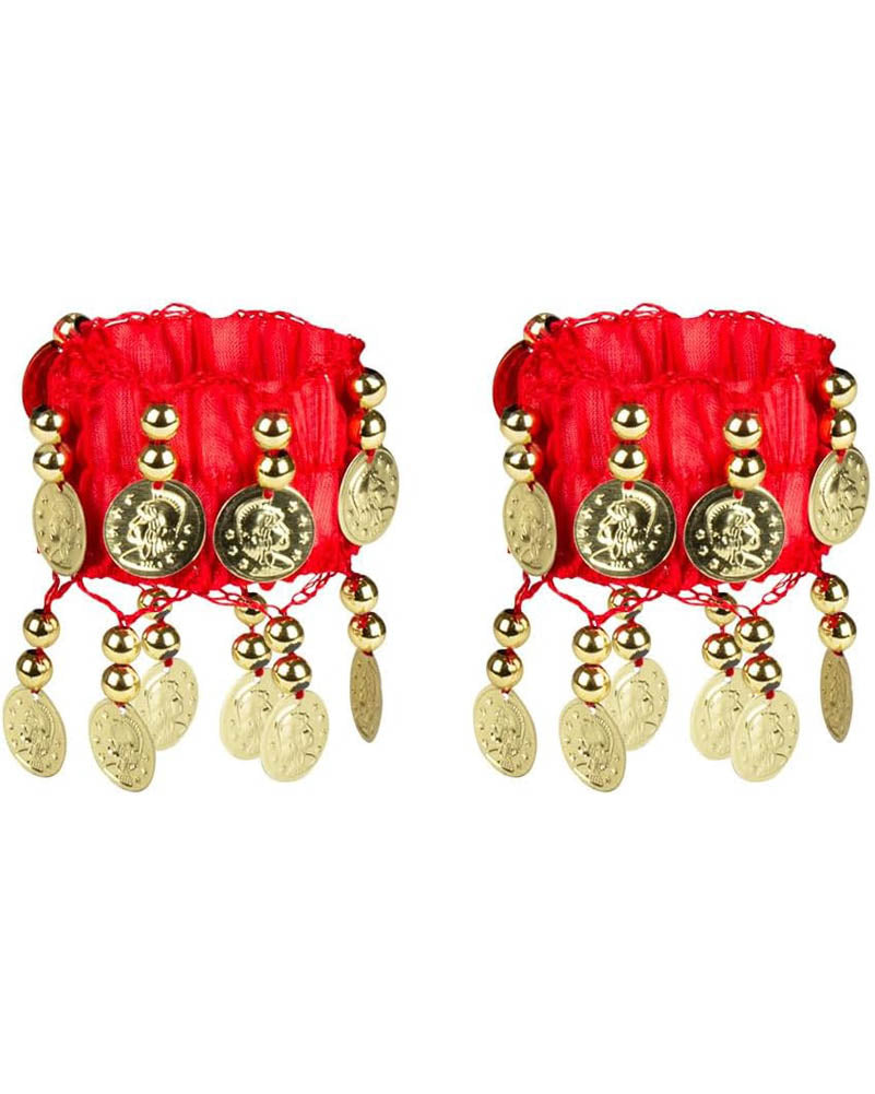 Belly Dancer Headband Belt and Bracelets Set