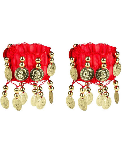Belly Dancer Headband Belt and Bracelets Set