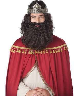 Biblical King Brown Wig and Beard