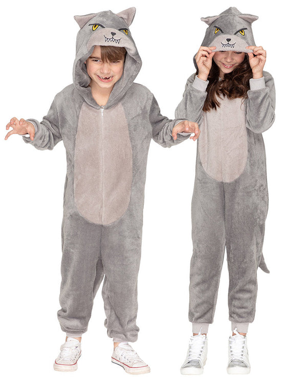 Big Bad Wolf Deluxe Kids Costume Jumpsuit