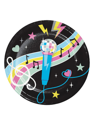 Birthday Beats 23cm Paper Plates Pack of 8