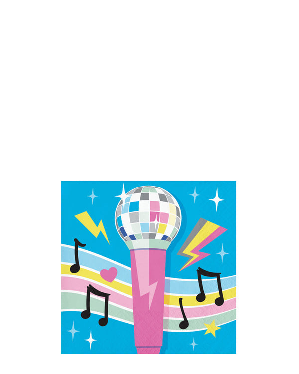 Birthday Beats Beverage Napkins Pack of 16