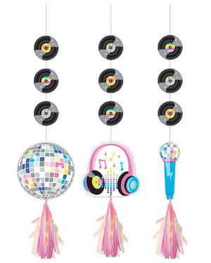 Birthday Beats Hanging Cutouts Pack of 3
