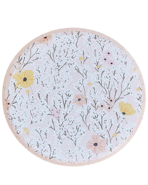 Birthday Bloom Paper Plates Pack of 8