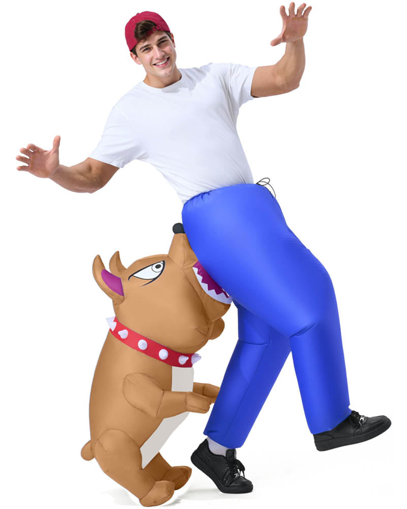 Bitten By a Bulldog Inflatable Adult Costume