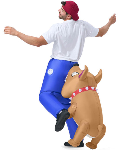 Bitten By a Bulldog Inflatable Adult Costume
