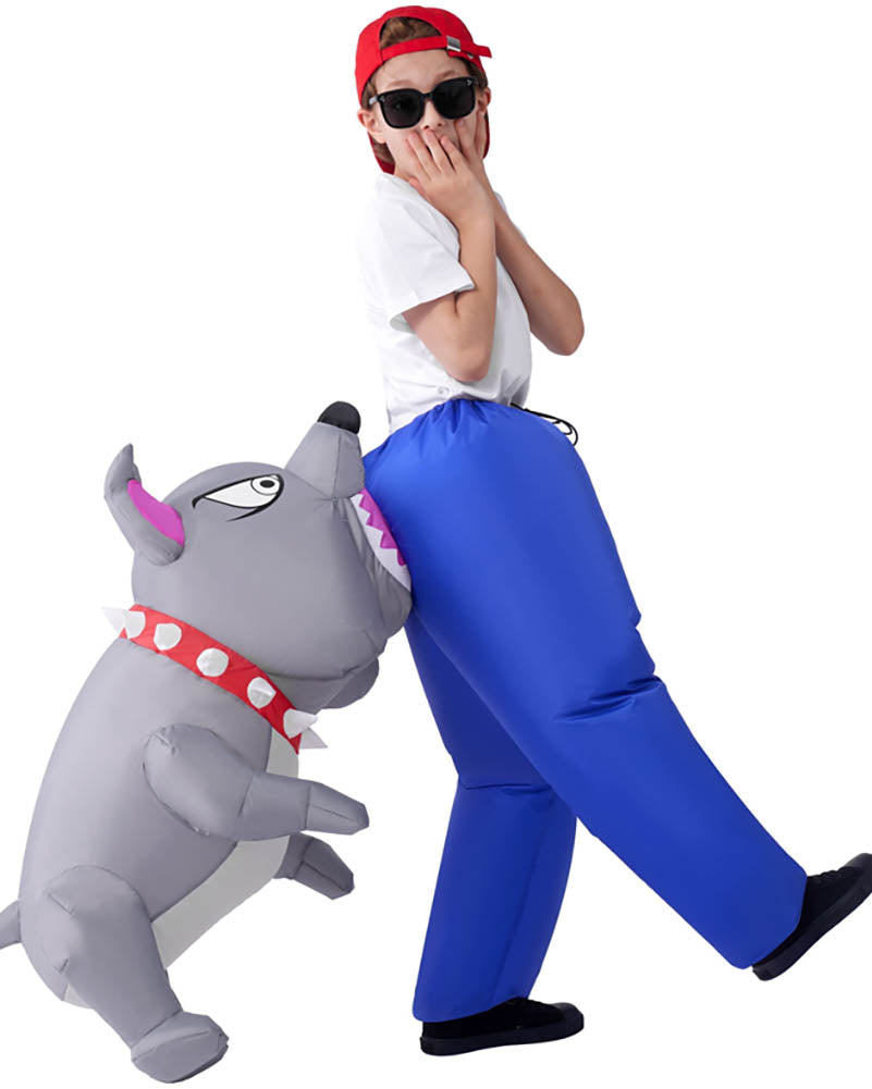 Bitten By a Bulldog Inflatable Kids Costume