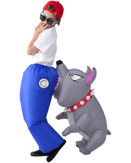 Bitten By a Bulldog Inflatable Kids Costume