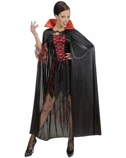 Black Adult Cape with Red Collar