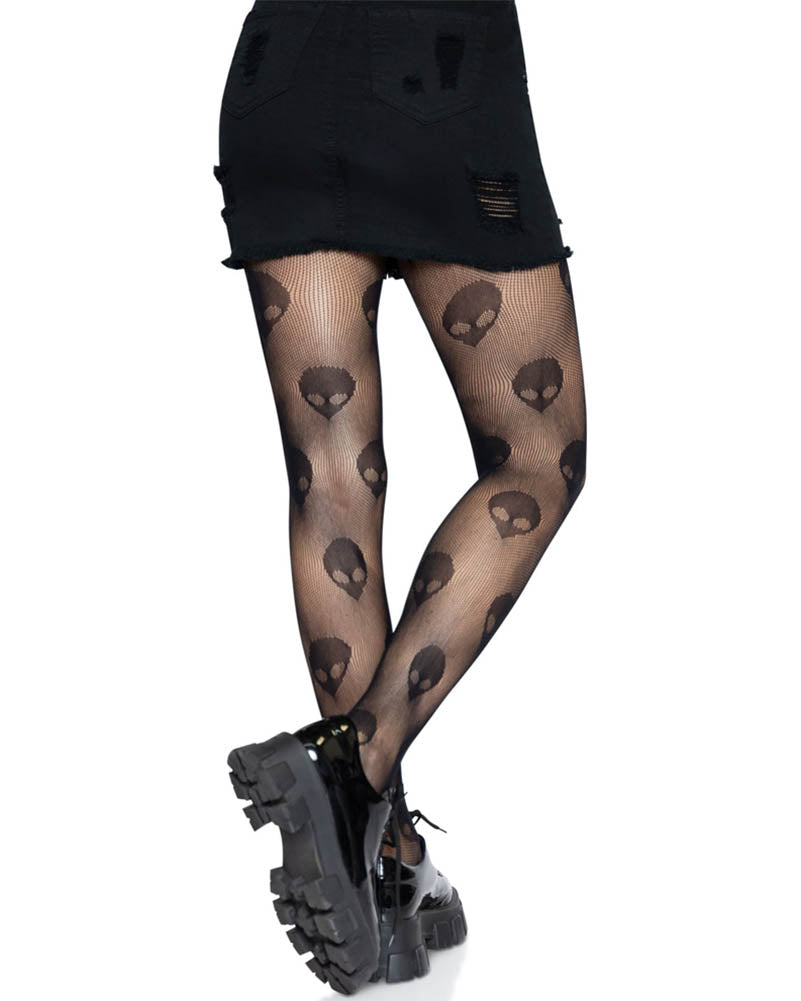 Black Alien Net Stockings