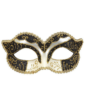 Black and Gold Duchess Eye Mask