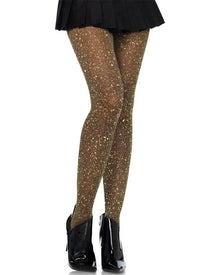Black and Gold Lurex Shimmer Stockings