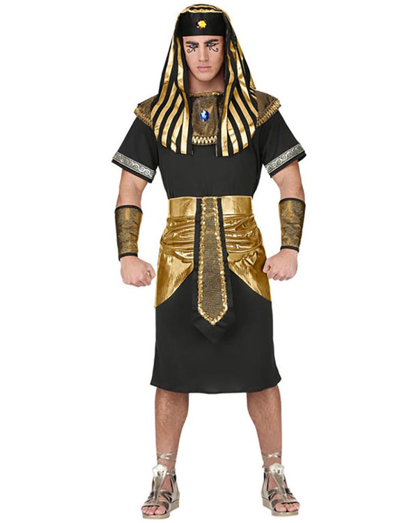 Black and Gold Pharaoh Mens Costume