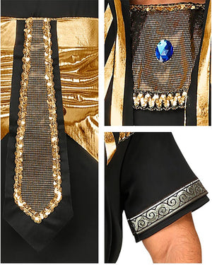 Black and Gold Pharaoh Mens Costume