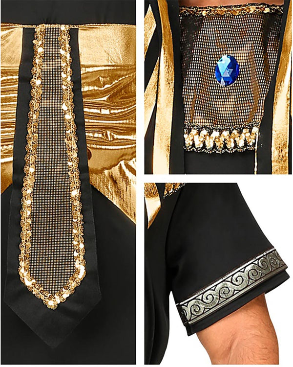 Black and Gold Pharaoh Mens Costume