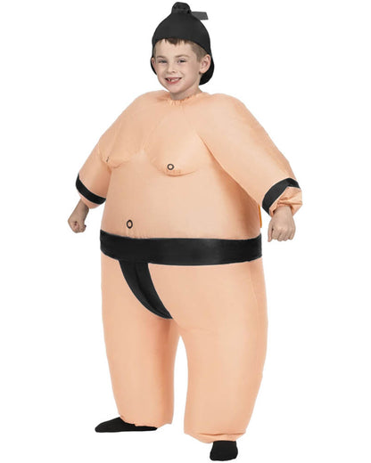 Black Belt Sumo Inflatable Boys Costume