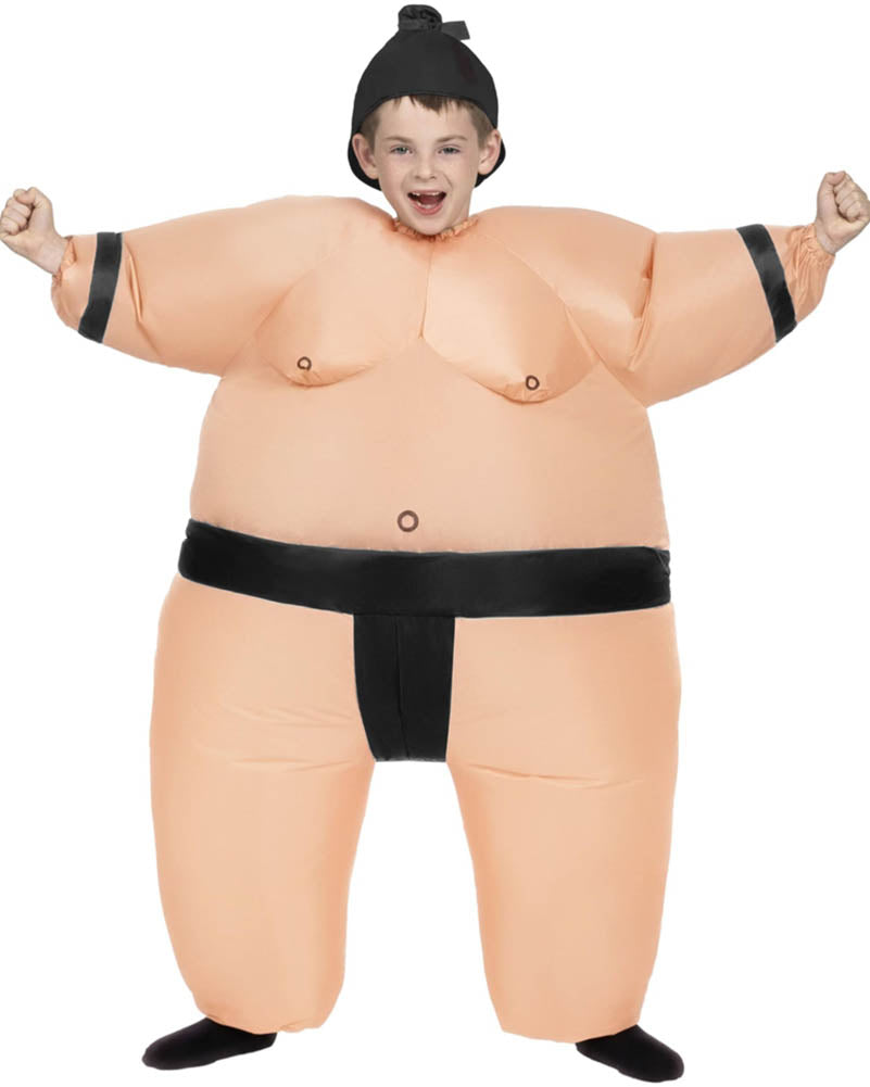 Black Belt Sumo Inflatable Boys Costume