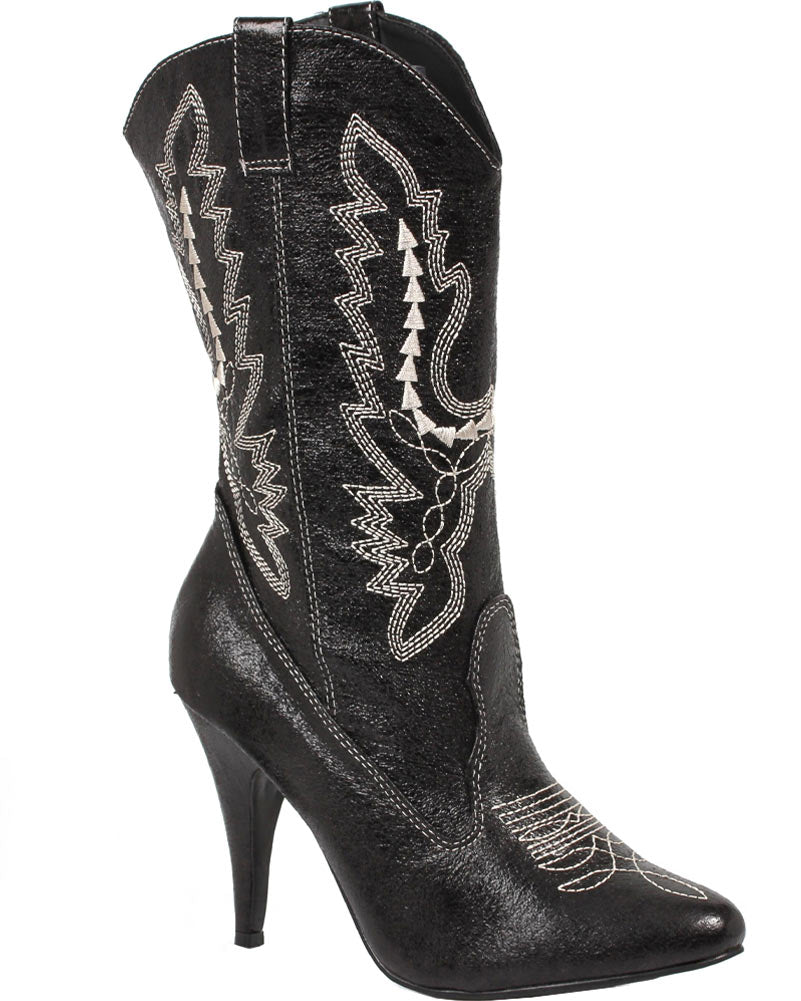 Black Cowgirl Womens Boots