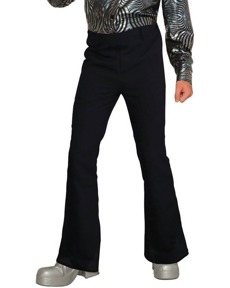 Black Flared Disco Mens Pants