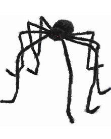 Black Hairy Spider with Posable Legs 2.2m For Halloween