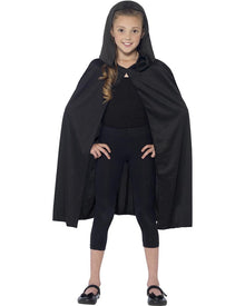 Black Hooded Halloween Cape