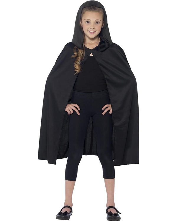 Black Hooded Cape