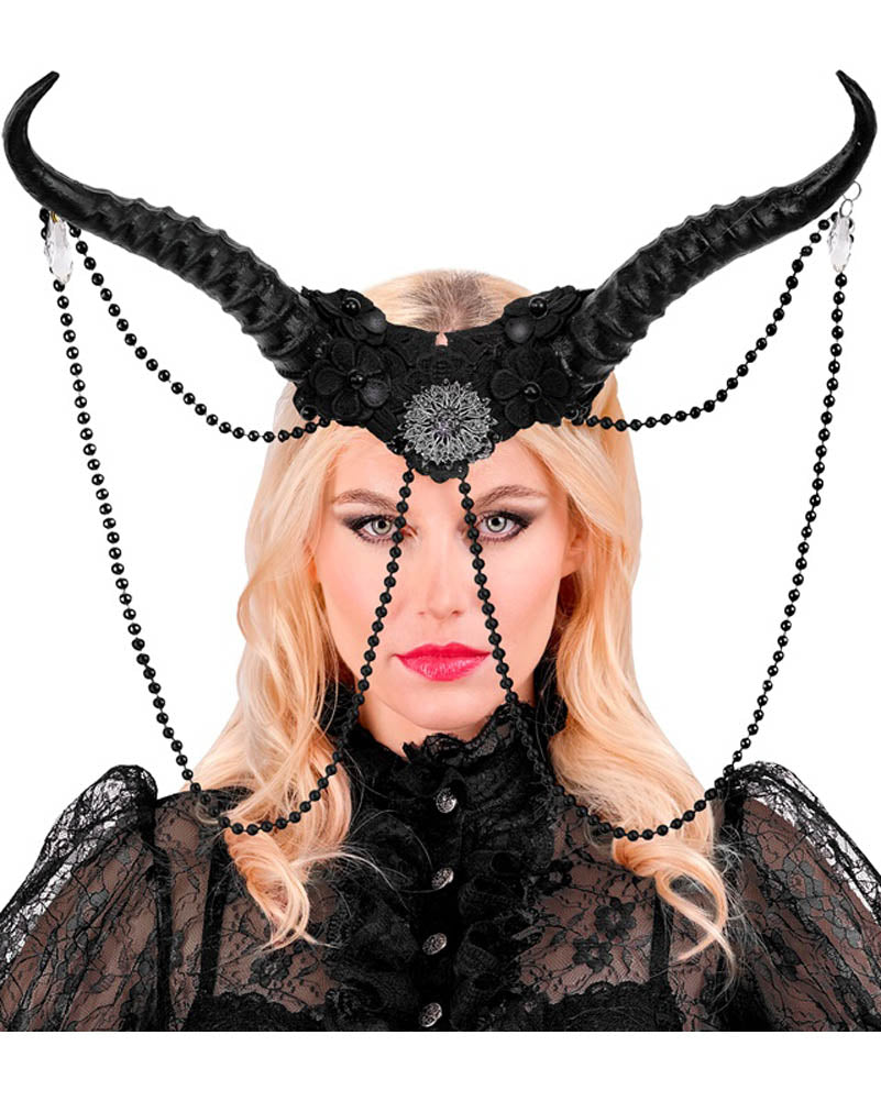 Black Horns Headpiece