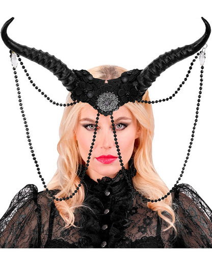 Black Horns Headpiece