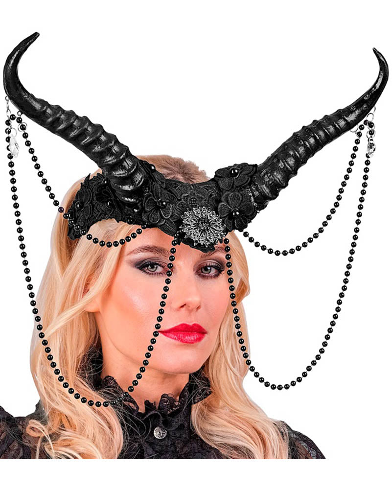 Black Horns Headpiece